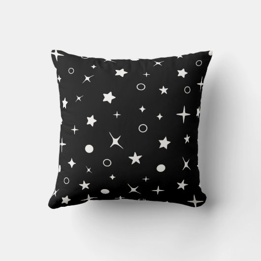 黒星空の夜 クッション (裏面)