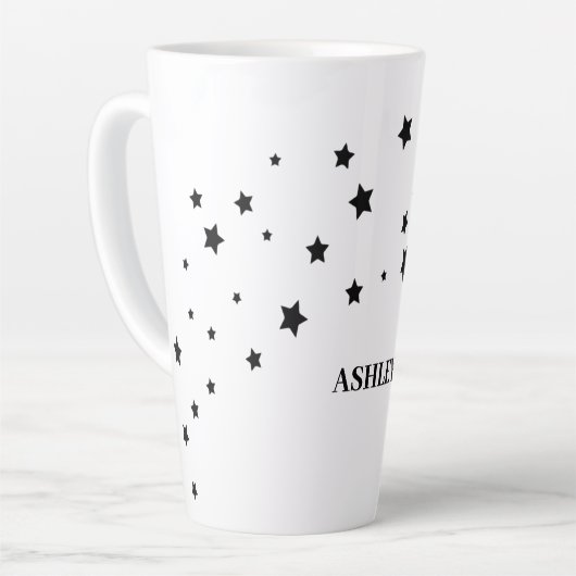 黒星 カフェラテマグ (左アングル)