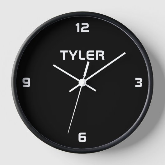 黒時計の表示名を変更する 壁時計 (正面)