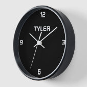 黒時計の表示名を変更する 壁時計 (傾斜)