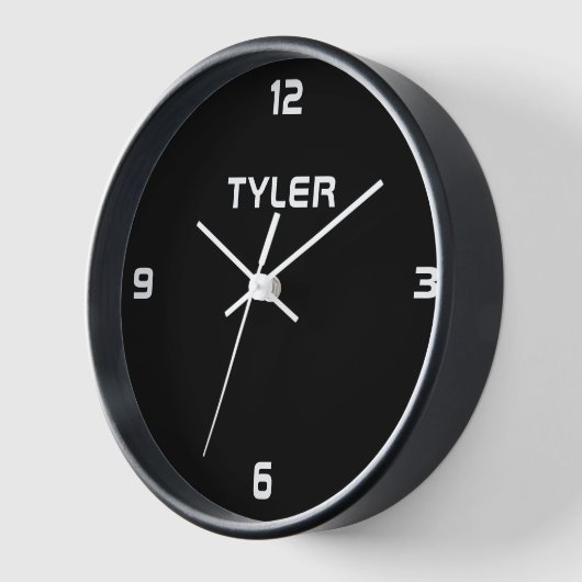 黒時計の表示名を変更する 壁時計 (傾斜)