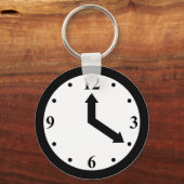 黒時計 キーホルダー (正面)