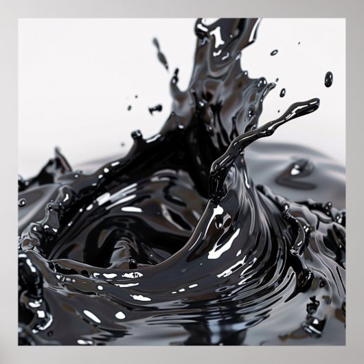 黒曜体流体力学ポスター ポスター (正面)