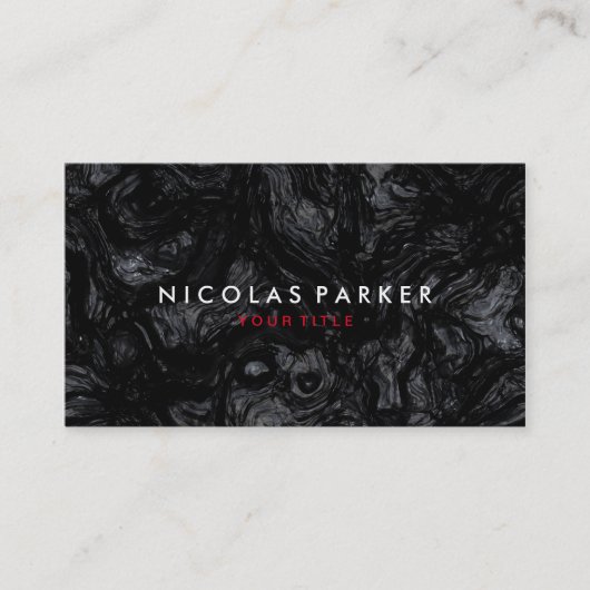 黒曜石 名刺 (正面)