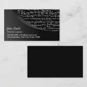 黒曲モダン化学技術者 名刺 (正面/裏面)