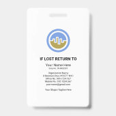 黒曲率波医師写真 バッジ (裏面)