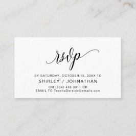 黒書モダン、結婚式の出欠 エンクロージャーカード