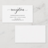 黒書モダン、結婚披露宴 エンクロージャーカード (正面/裏面)