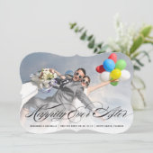 黒書写真の後ずっと幸せ結婚に 案内状 (スタンド正面)