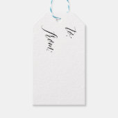 黒書贈り物モダンラベルへ ギフトタグ (正面)