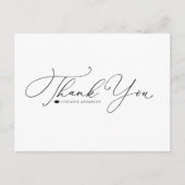 黒書道お洒落卒業ありがとう ポストカード (正面)