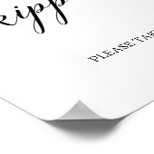 黒書道エレガントキプポット ポスター (角)