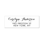 黒書道モダン差出人住所スタンプ セルフインキングスタンプ (デザイン)