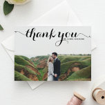 黒書道台本結婚の写真ありがとう ポストカード<br><div class="desc">黒お洒落書モダン感謝してい字を使ったハガキも。この写真感謝していは、の卒業式や卒業式に結婚最適な写真だ。</div>