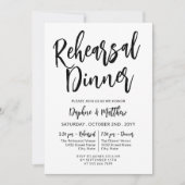 黒書道魅力的リハーサルディナー 招待状 (正面)