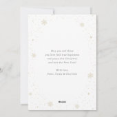 黒書雪写真メリークリスマスカード シーズンカード (裏面)