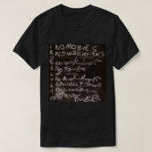 黒書黒板 Tシャツ (デザイン正面)
