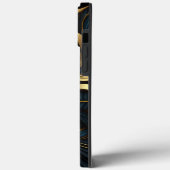黒最高のエレガントと金ゴールドの電話ケース Case-Mate iPhoneケース (裏面 / 左)