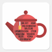 黒最高のテアステポット スクエアシール (正面)