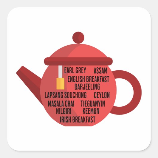 黒最高のテアステポット スクエアシール (正面)