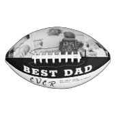 黒最高のパパ父の日3写真コラージュ アメリカンフットボール (正面)