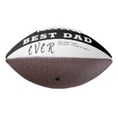 黒最高のパパ父の日3写真コラージュ アメリカンフットボール (回転270)