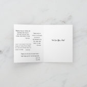 黒最高のパパEver Father's Dayフォトカード カード (内部)