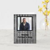 黒最高のパパEver Father's Dayフォトカード カード (黄色い花)