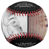 黒最高のパパEver Father's Day 2 Photo Collage ソフトボール (正面)