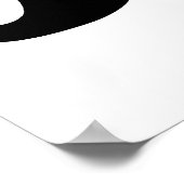 黒最高の口ひげ ポスター (角)