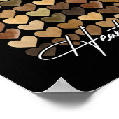 黒月の歴史には同じハートがある ポスター (角)