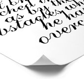 黒月ウォールインスピレーション、やる気を起こさせる引用文、 ポスター (角)