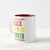 黒月、12月、黒履歴月 ツートーンマグカップ (正面左)