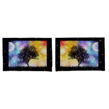 黒木の太陽の月の宇宙の夕日