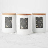 黒木の樹皮と木目の金ゴールド製品ラベル フードラベル (ボトル)