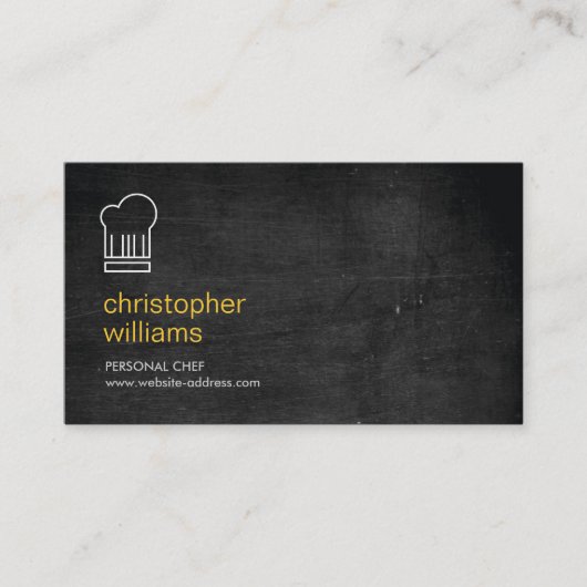 黒木モダンにシェフハットロゴ 名刺 (正面)
