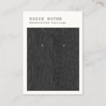 黒木モダンイヤリング表示名刺