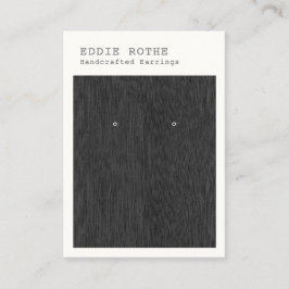 黒木モダンイヤリング表示名刺 名刺