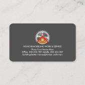 黒木材層ホームソーウッドワーク 名刺 (裏面)