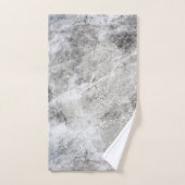 黒木炭白大理石模様 バスタオルセット (ハンドタオル)