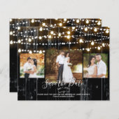 黒木素朴材&ライトフォト日付を保存 (正面/裏面)