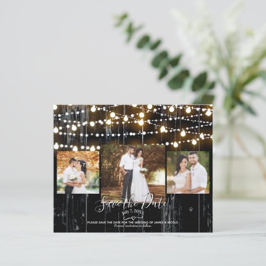 黒木素朴材&ライトフォト日付を保存 (スタンド正面)