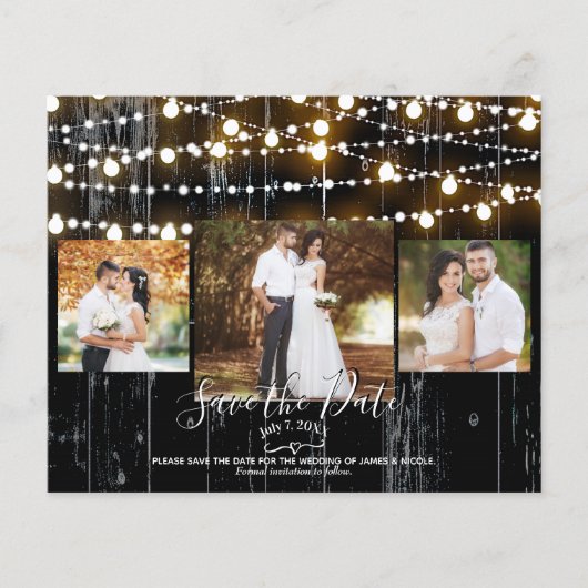 黒木素朴材&ライトフォト日付を保存 (正面)