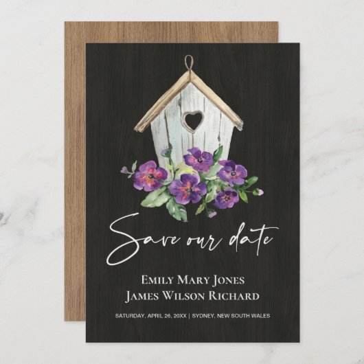 黒木紫素朴フローラ館 セーブザデート (正面/裏面)