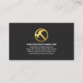 黒木製手利具丸盤 名刺 (裏面)