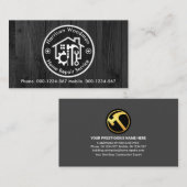 黒木製手利具丸盤 名刺 (正面/裏面)