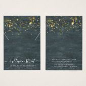 黒木製金ゴールドイヤリングネックレスディスプレイカード (正面&裏面)