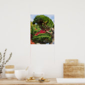 黒松と赤楓日本のの写真 ポスター (キッチン)