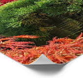 黒松と赤楓日本のの写真 ポスター (角)