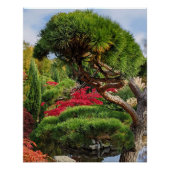 黒松と赤楓日本のの木 ポスター (正面)